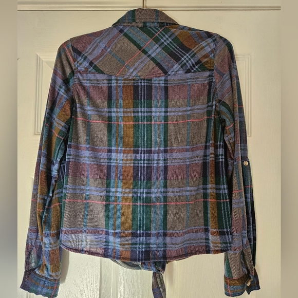Passport Women's Multicolored Flannel Size Large - Picture 3 of 5